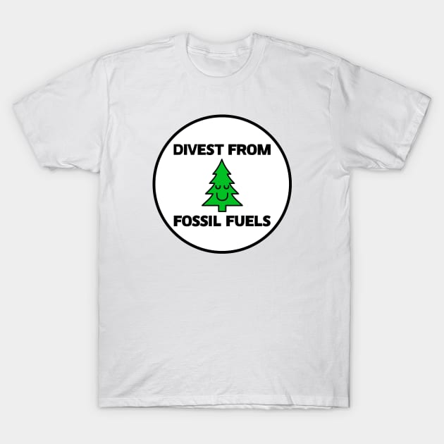 Divest From Fossil Fuels - Renewable Energy T-Shirt by Football from the Left